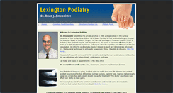 Desktop Screenshot of lexingtonpodiatry.com