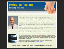Tablet Screenshot of lexingtonpodiatry.com